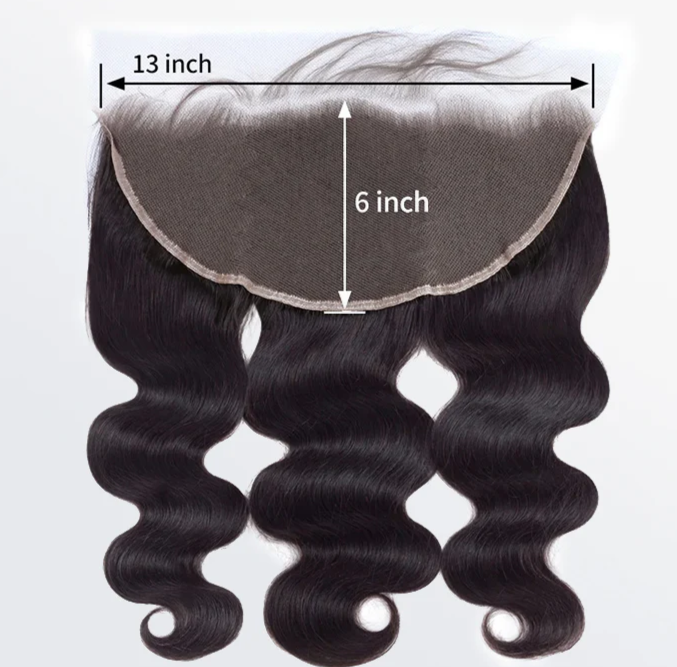 13" by 6" HD FRONTAL BODYWAVE