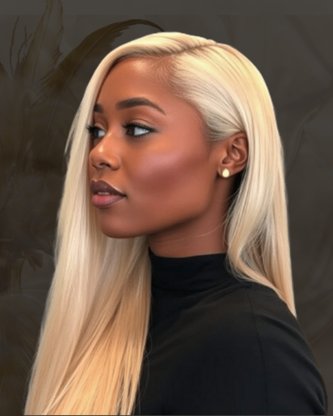 26-30 Inches Pre-Plucked 13"x4" #613 Straight Lace Frontal Wig 200% Density-100% Human Hair